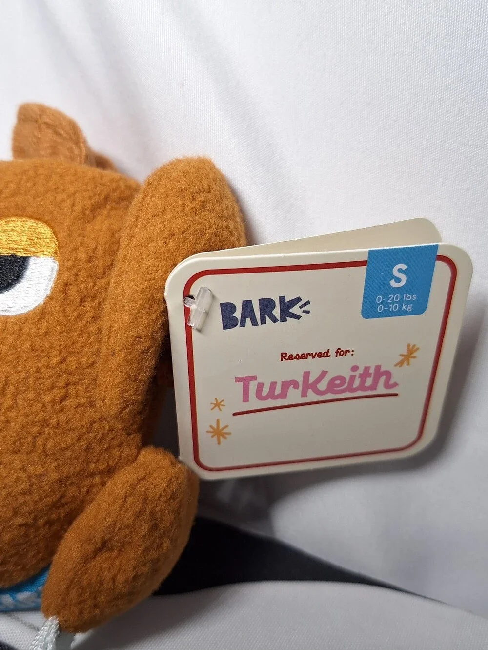 NWT Bark Turkeith Dog Toy S